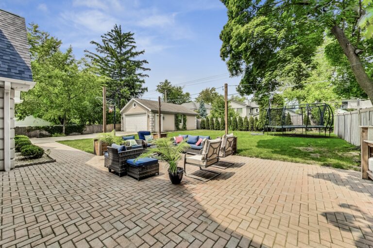 patio view of 3410 Meadow Ln Glenview IL 60025